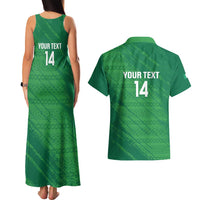 Custom Ireland Cricket Couples Matching Tank Maxi Dress and Hawaiian Shirt Irish Celtic Knot - National Color - Wonder Print Shop