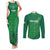 Custom Ireland Cricket Couples Matching Tank Maxi Dress and Long Sleeve Button Shirt Irish Celtic Knot - National Color - Wonder Print Shop