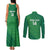 Custom Ireland Cricket Couples Matching Tank Maxi Dress and Long Sleeve Button Shirt Irish Celtic Knot - National Color - Wonder Print Shop