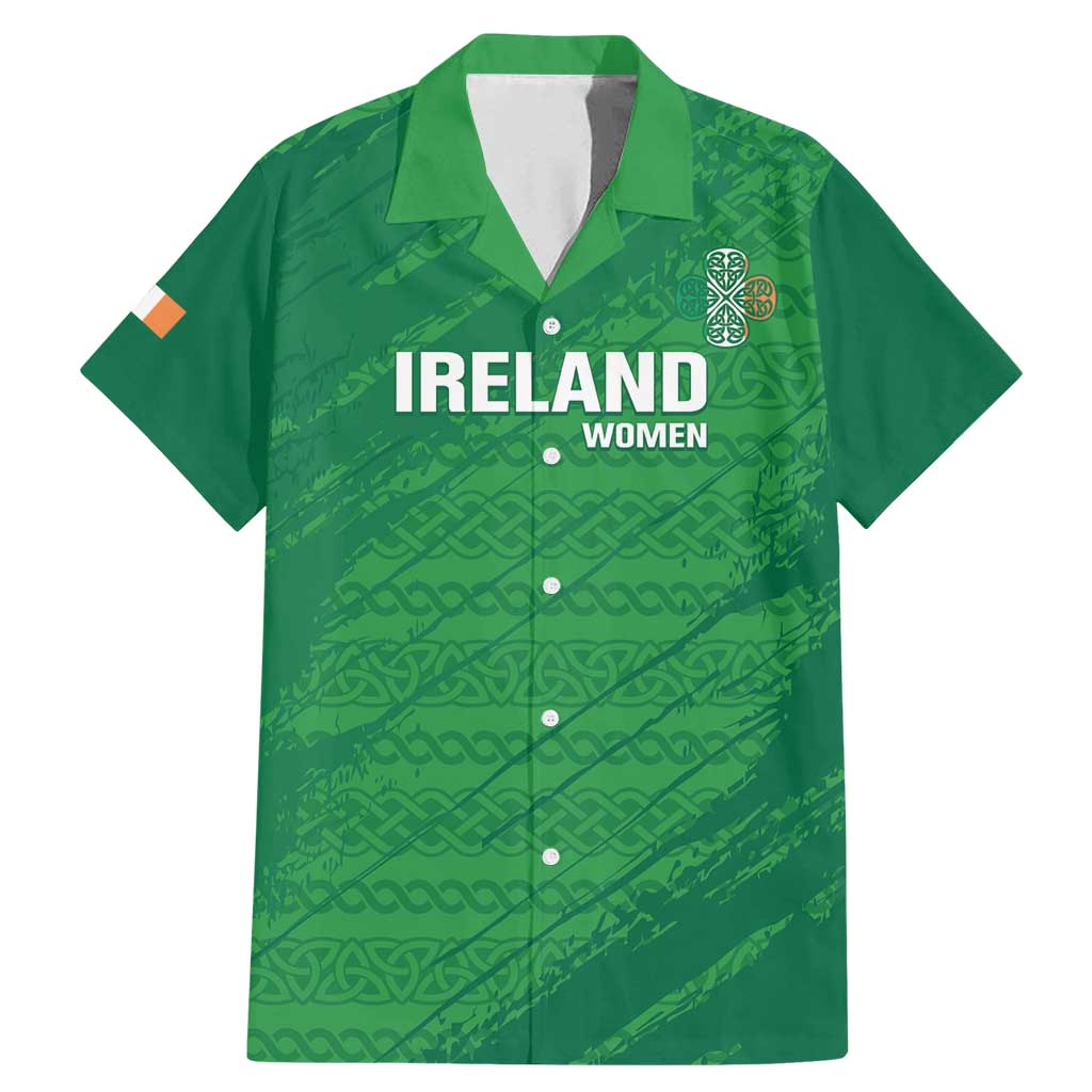 Custom Ireland Cricket Family Matching Mermaid Dress and Hawaiian Shirt Irish Celtic Knot - National Color - Wonder Print Shop