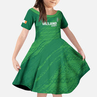 Custom Ireland Cricket Family Matching Puletasi and Hawaiian Shirt Irish Celtic Knot - National Color - Wonder Print Shop