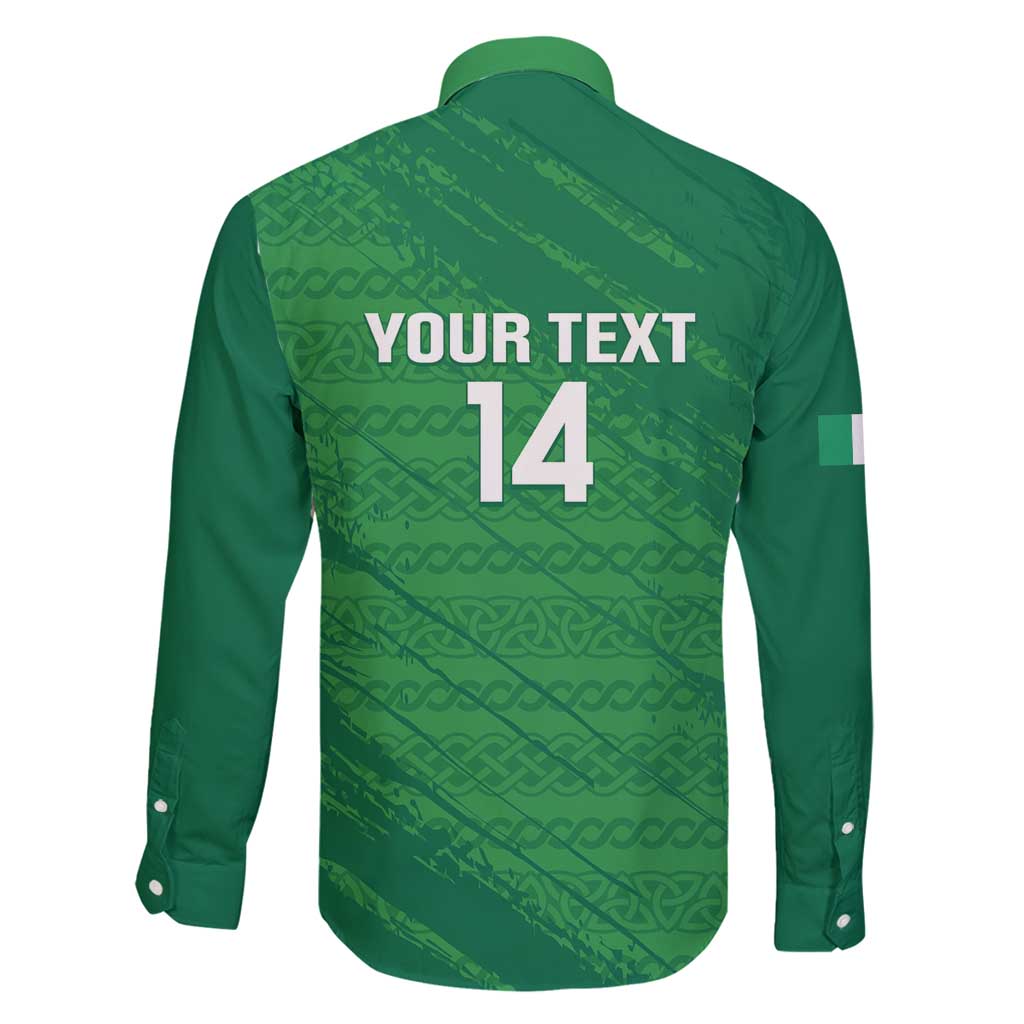 Custom Ireland Cricket Family Matching Puletasi and Hawaiian Shirt Irish Celtic Knot - National Color - Wonder Print Shop