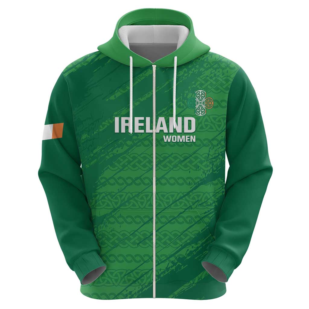 Custom Ireland Cricket Hoodie Irish Celtic Knot - National Color - Wonder Print Shop