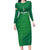 Custom Ireland Cricket Long Sleeve Bodycon Dress Irish Celtic Knot - National Color - Wonder Print Shop