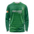 Custom Ireland Cricket Long Sleeve Shirt Irish Celtic Knot - National Color - Wonder Print Shop