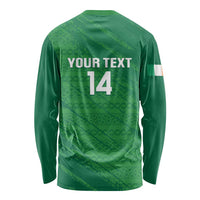 Custom Ireland Cricket Long Sleeve Shirt Irish Celtic Knot - National Color - Wonder Print Shop