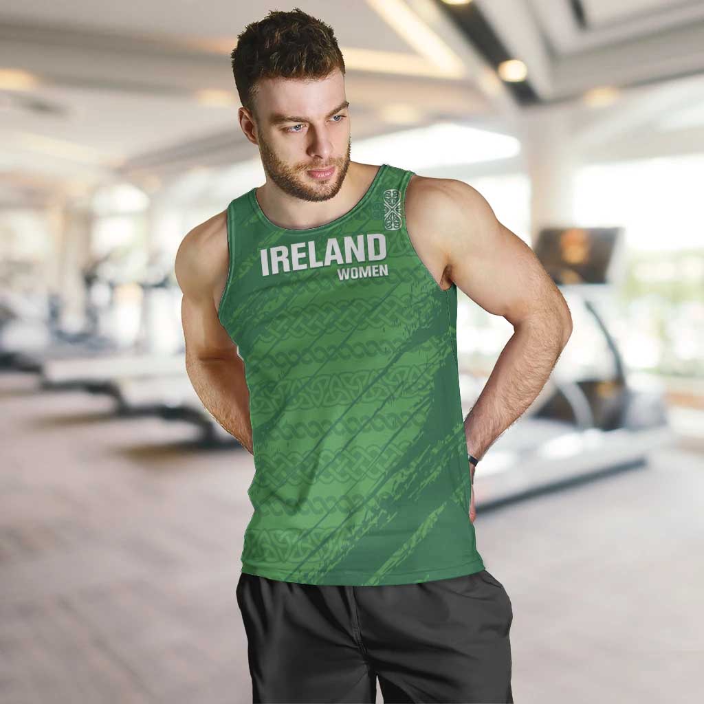 Custom Ireland Cricket Men Tank Top Irish Celtic Knot - National Color - Wonder Print Shop