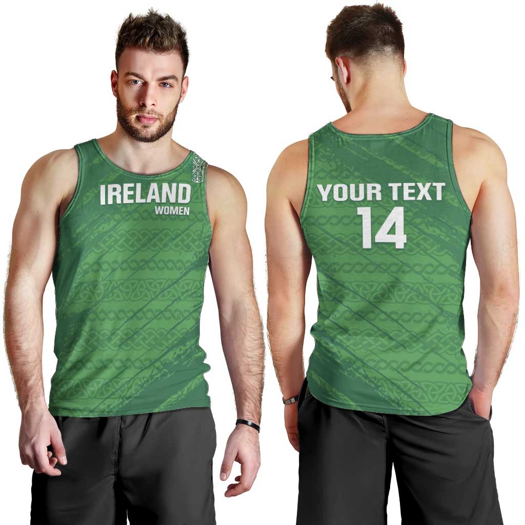 Custom Ireland Cricket Men Tank Top Irish Celtic Knot - National Color - Wonder Print Shop