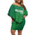 Custom Ireland Cricket Off Shoulder Short Dress Irish Celtic Knot - National Color - Wonder Print Shop