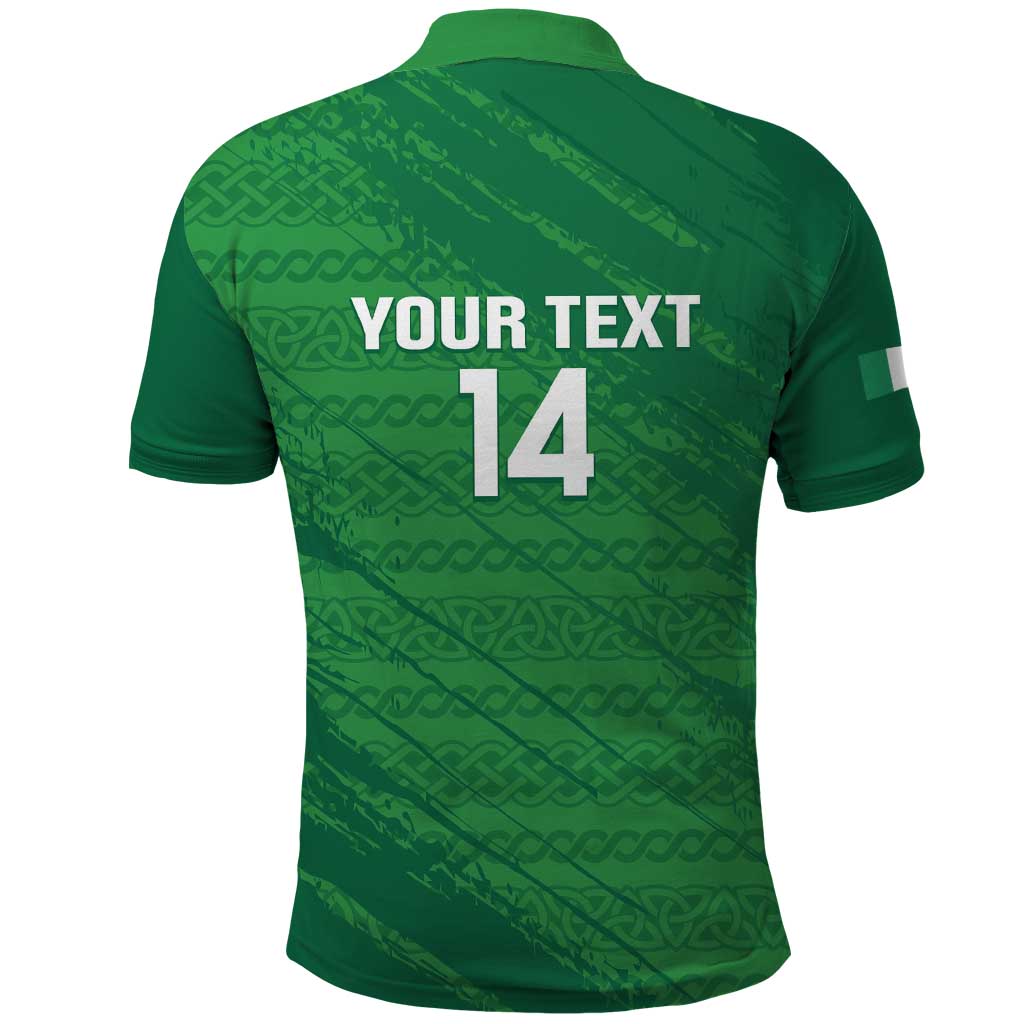 Custom Ireland Cricket Polo Shirt Irish Celtic Knot - National Color - Wonder Print Shop