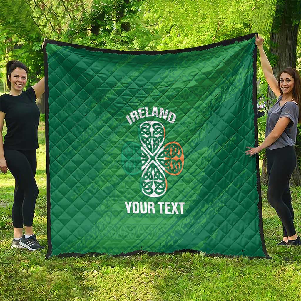Custom Ireland Cricket Quilt Irish Celtic Knot - National Color - Wonder Print Shop