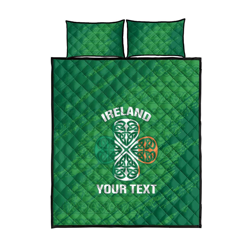 Custom Ireland Cricket Quilt Bed Set Irish Celtic Knot - National Color - Wonder Print Shop