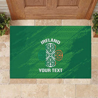 Custom Ireland Cricket Rubber Doormat Irish Celtic Knot - National Color - Wonder Print Shop