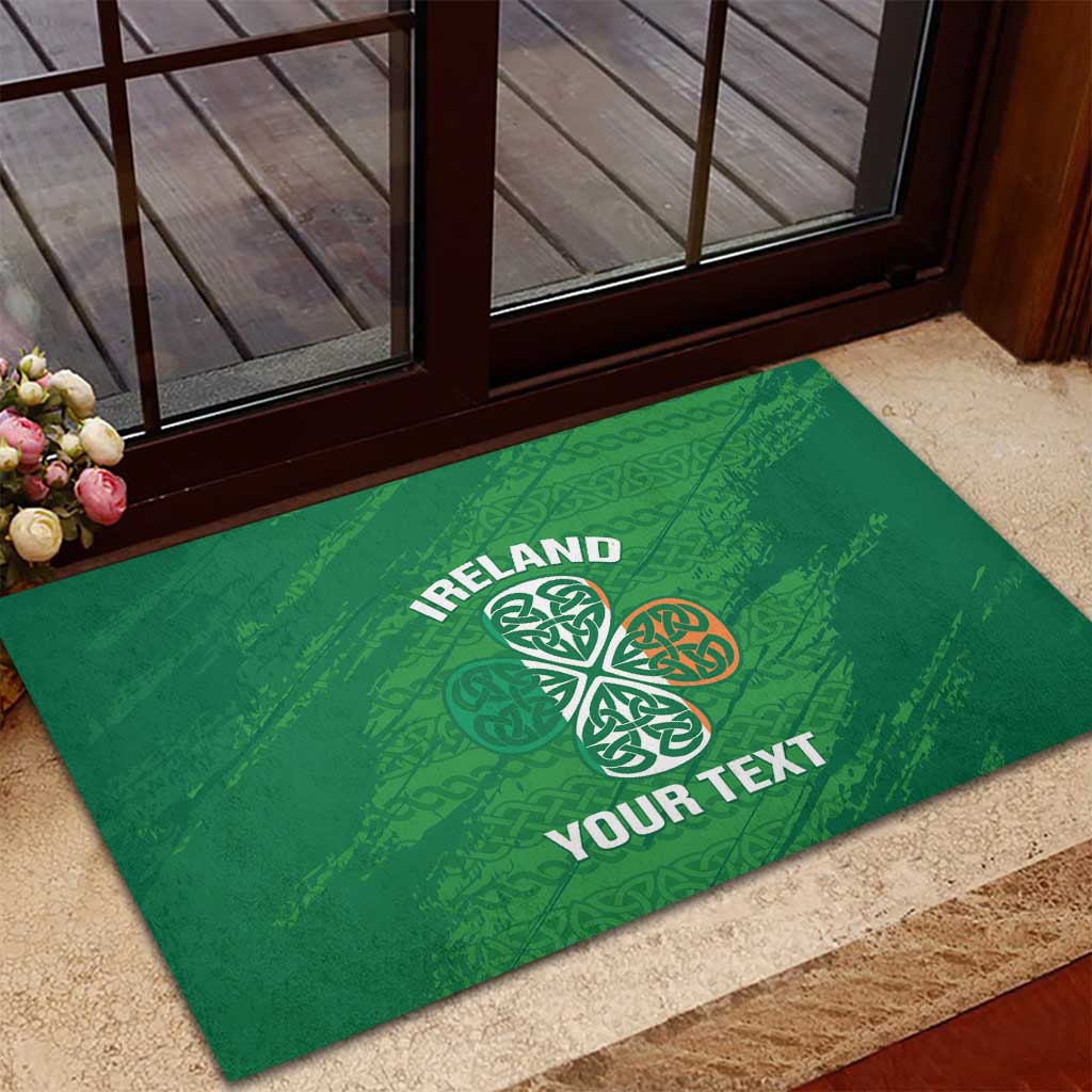 Custom Ireland Cricket Rubber Doormat Irish Celtic Knot - National Color - Wonder Print Shop