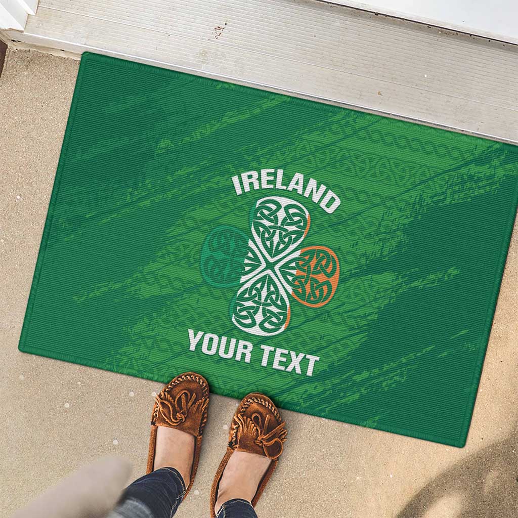 Custom Ireland Cricket Rubber Doormat Irish Celtic Knot - National Color - Wonder Print Shop