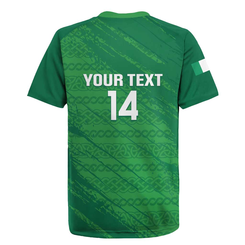 Custom Ireland Cricket Rugby Jersey Irish Celtic Knot - National Color - Wonder Print Shop