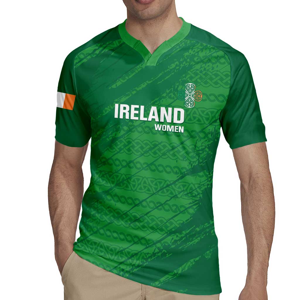 Custom Ireland Cricket Rugby Jersey Irish Celtic Knot - National Color - Wonder Print Shop