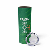 Custom Ireland Cricket Skinny Tumbler Irish Celtic Knot - National Color - Wonder Print Shop