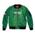 Custom Ireland Cricket Sleeve Zip Bomber Jacket Irish Celtic Knot - National Color - Wonder Print Shop