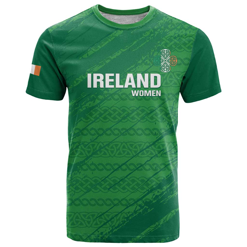 Custom Ireland Cricket T Shirt Irish Celtic Knot - National Color - Wonder Print Shop