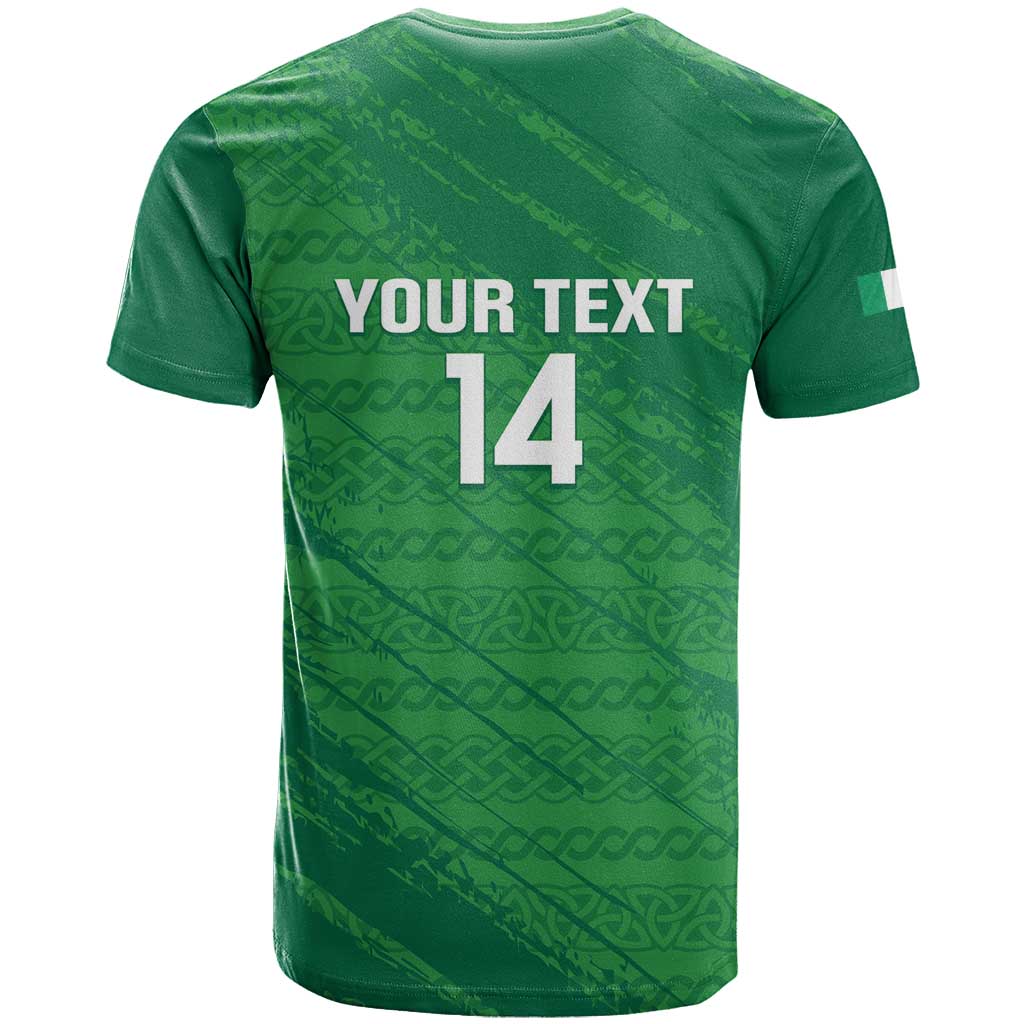 Custom Ireland Cricket T Shirt Irish Celtic Knot - National Color - Wonder Print Shop