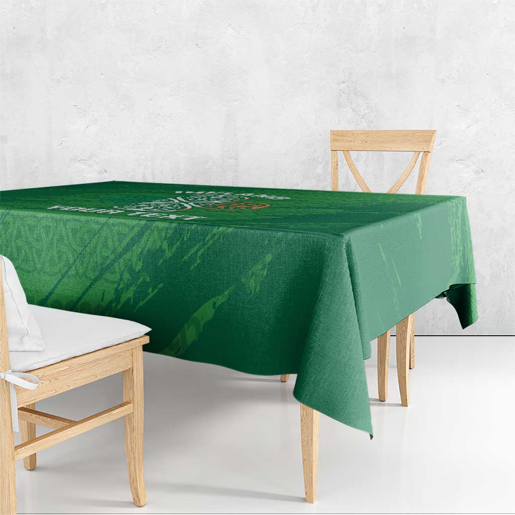 Custom Ireland Cricket Tablecloth Irish Celtic Knot - National Color - Wonder Print Shop