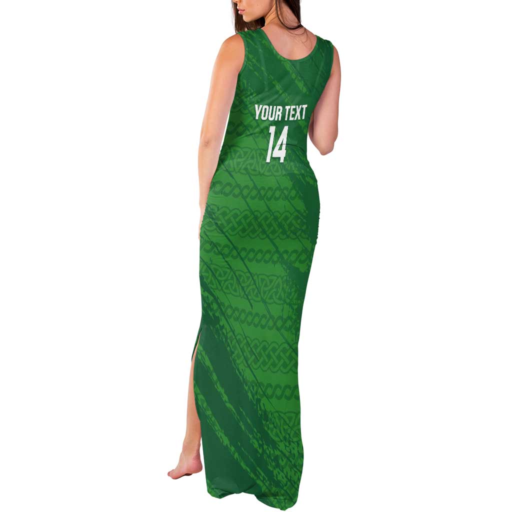 Custom Ireland Cricket Tank Maxi Dress Irish Celtic Knot - National Color - Wonder Print Shop