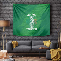 Custom Ireland Cricket Tapestry Irish Celtic Knot - National Color - Wonder Print Shop