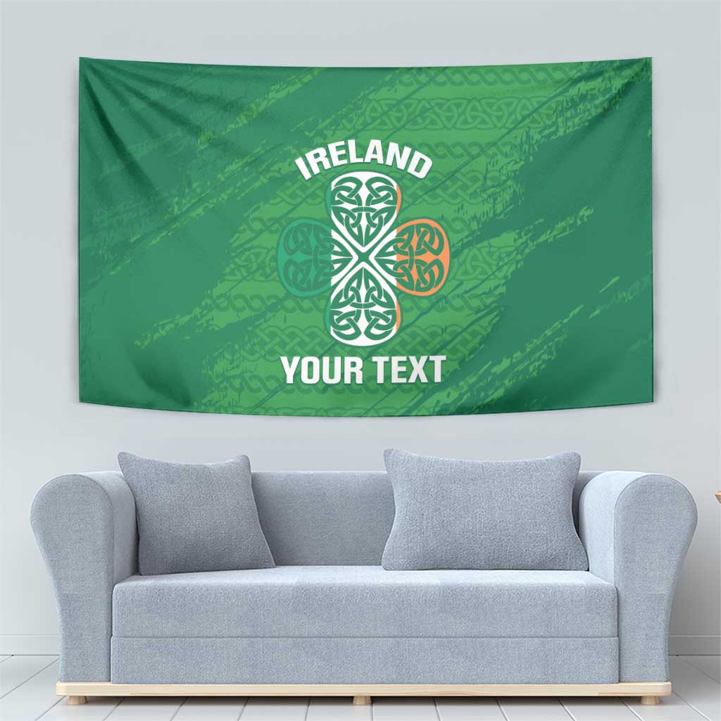 Custom Ireland Cricket Tapestry Irish Celtic Knot - National Color - Wonder Print Shop