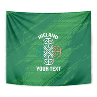 Custom Ireland Cricket Tapestry Irish Celtic Knot - National Color - Wonder Print Shop