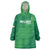 Custom Ireland Cricket Wearable Blanket Hoodie Irish Celtic Knot - National Color - Wonder Print Shop