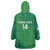 Custom Ireland Cricket Wearable Blanket Hoodie Irish Celtic Knot - National Color - Wonder Print Shop