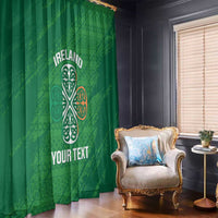 Custom Ireland Cricket Window Curtain Irish Celtic Knot - National Color - Wonder Print Shop