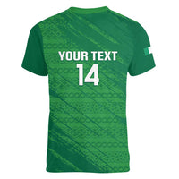 Custom Ireland Cricket Women V-Neck T-Shirt Irish Celtic Knot - National Color - Wonder Print Shop