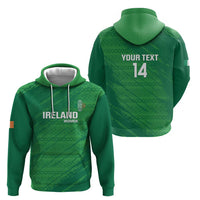 Custom Ireland Cricket Zip Hoodie Irish Celtic Knot - National Color - Wonder Print Shop