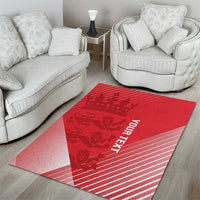 Custom England Cricket Area Rug Go Champions Sporty Style - Wonder Print Shop