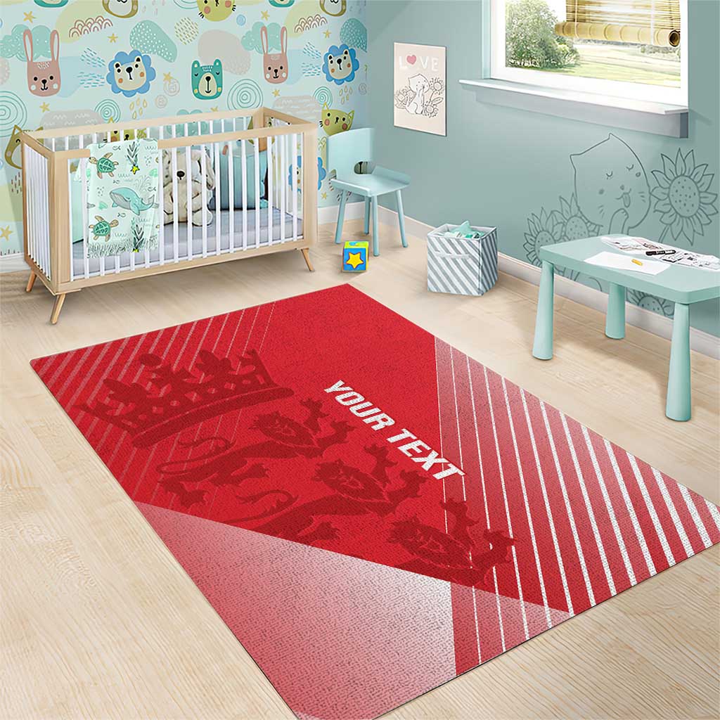 Custom England Cricket Area Rug Go Champions Sporty Style - Wonder Print Shop