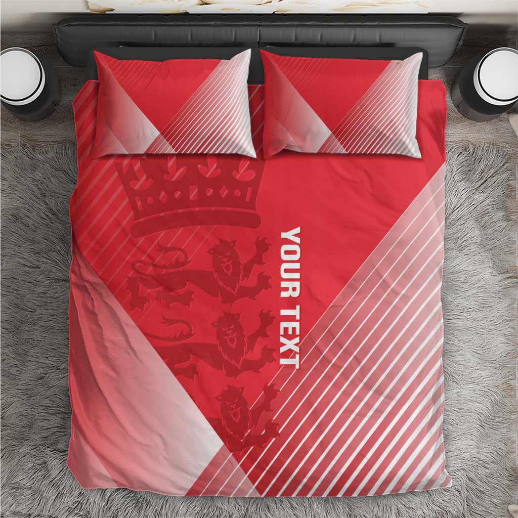 Custom England Cricket Bedding Set Go Champions Sporty Style - Wonder Print Shop