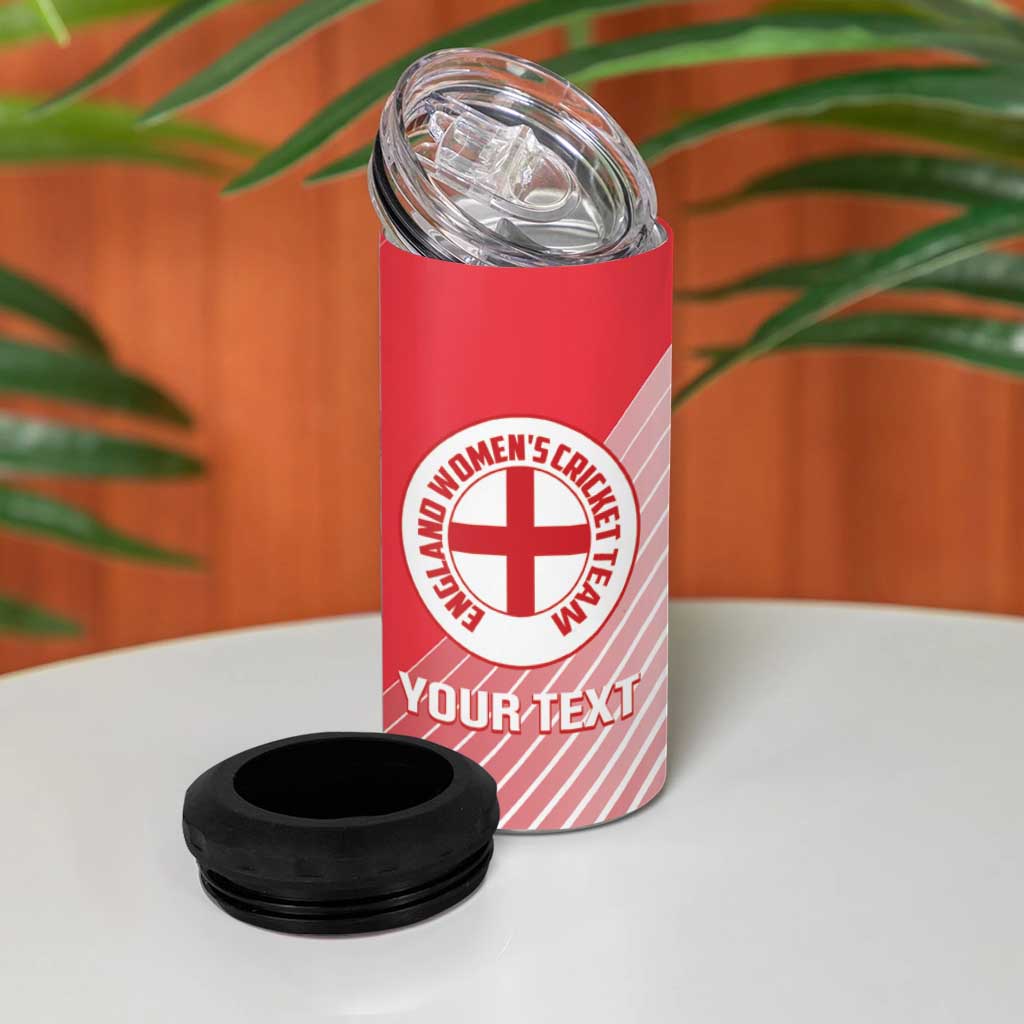 Custom England Cricket 4 in 1 Can Cooler Tumbler Go Champions Sporty Style - Wonder Print Shop