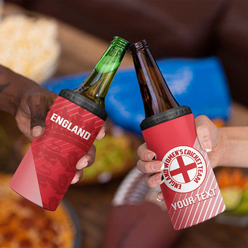 Custom England Cricket 4 in 1 Can Cooler Tumbler Go Champions Sporty Style - Wonder Print Shop