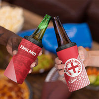 Custom England Cricket 4 in 1 Can Cooler Tumbler Go Champions Sporty Style - Wonder Print Shop