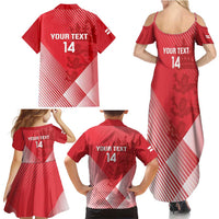 Custom England Cricket Family Matching Summer Maxi Dress and Hawaiian Shirt Go Champions Sporty Style - Wonder Print Shop