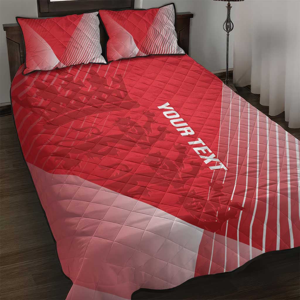 Custom England Cricket Quilt Bed Set Go Champions Sporty Style - Wonder Print Shop