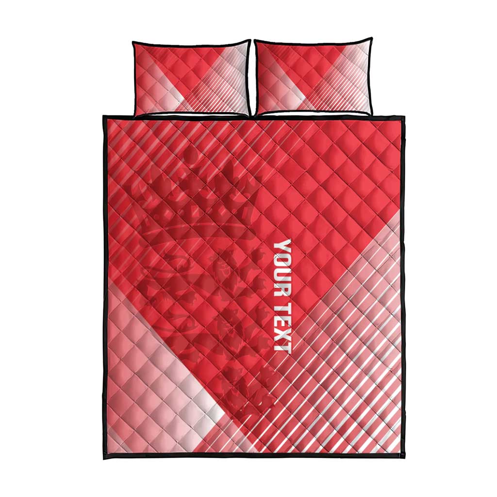 Custom England Cricket Quilt Bed Set Go Champions Sporty Style - Wonder Print Shop