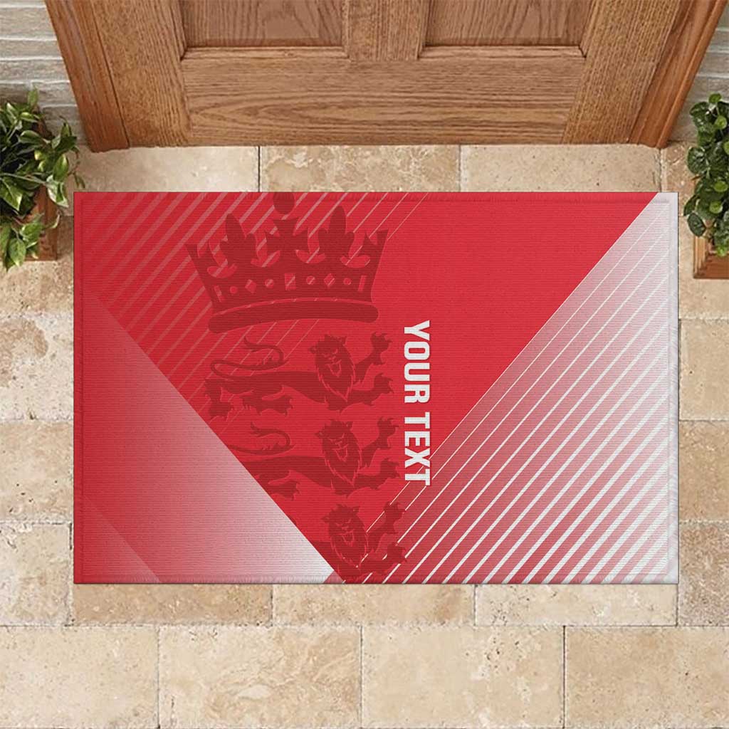 Custom England Cricket Rubber Doormat Go Champions Sporty Style - Wonder Print Shop