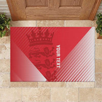 Custom England Cricket Rubber Doormat Go Champions Sporty Style - Wonder Print Shop