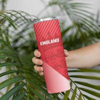 Custom England Cricket Skinny Tumbler Go Champions Sporty Style - Wonder Print Shop