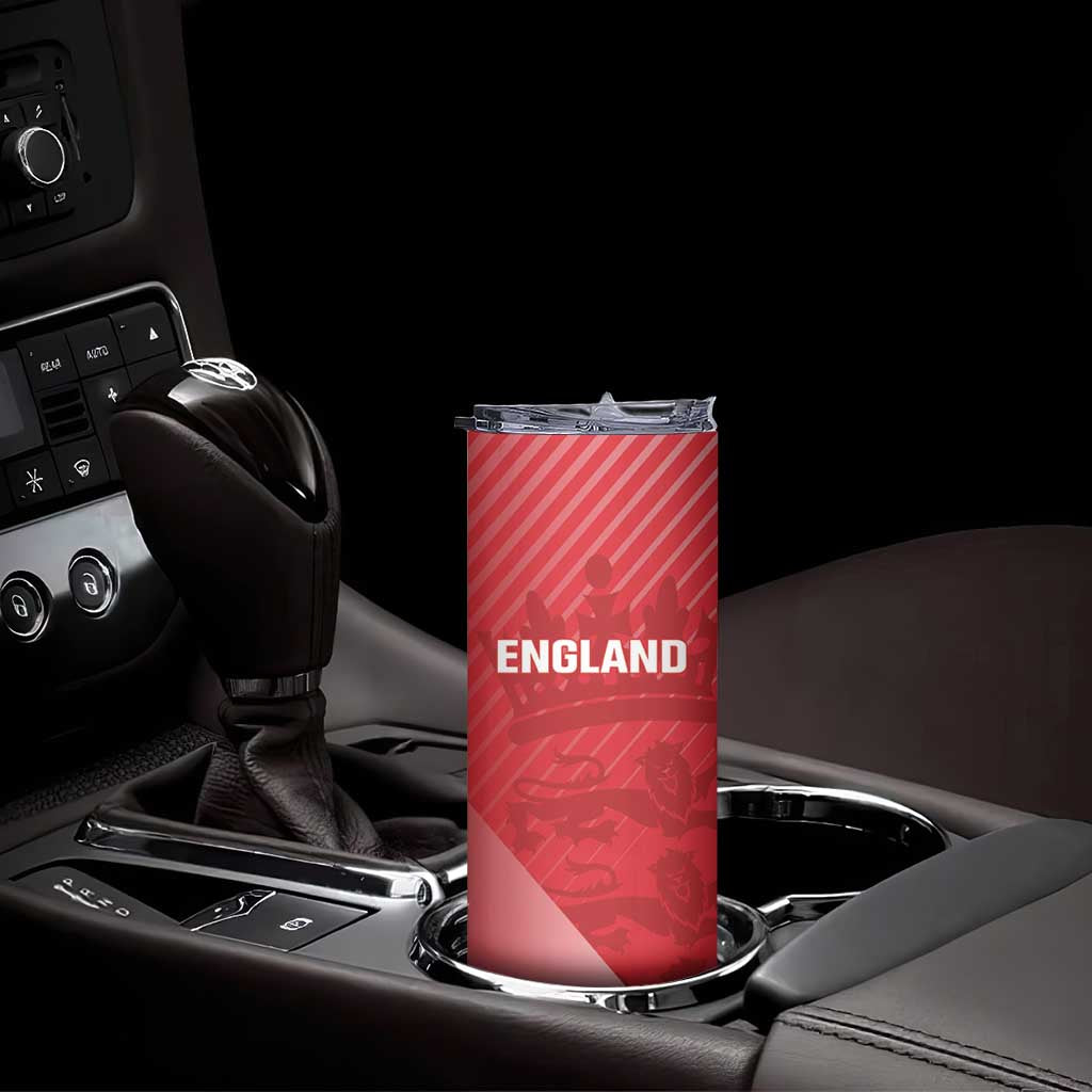 Custom England Cricket Skinny Tumbler Go Champions Sporty Style - Wonder Print Shop