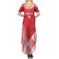 Custom England Cricket Summer Maxi Dress Go Champions Sporty Style - Wonder Print Shop