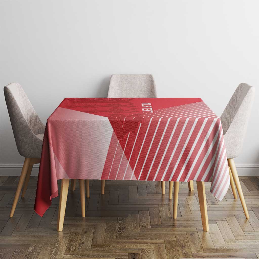 Custom England Cricket Tablecloth Go Champions Sporty Style - Wonder Print Shop